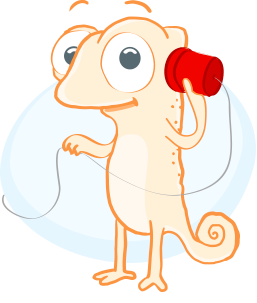 Mascote Camaleão